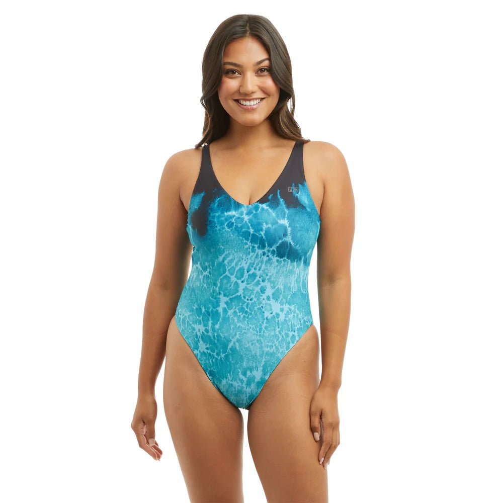 PELAGIC GEAR WOMEN'S Pelagic Gear "Naples" Reversible One Piece Swimsuit   Tahiti Blue