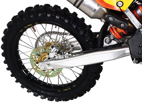 PRO WHEEL Mx Rear Wheel Set Gold W/Green Hub 2.15x19