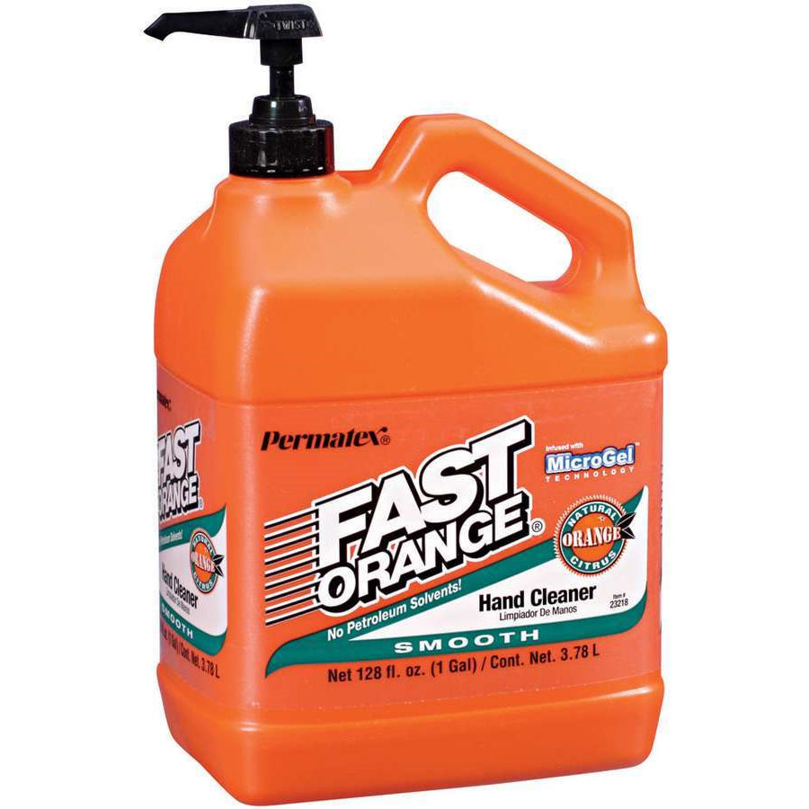 Permatex® Fast Orange® Natural Citrus Smooth Lotion Formula Hand Cleaner   1 Gallon Bottle w/ Pump