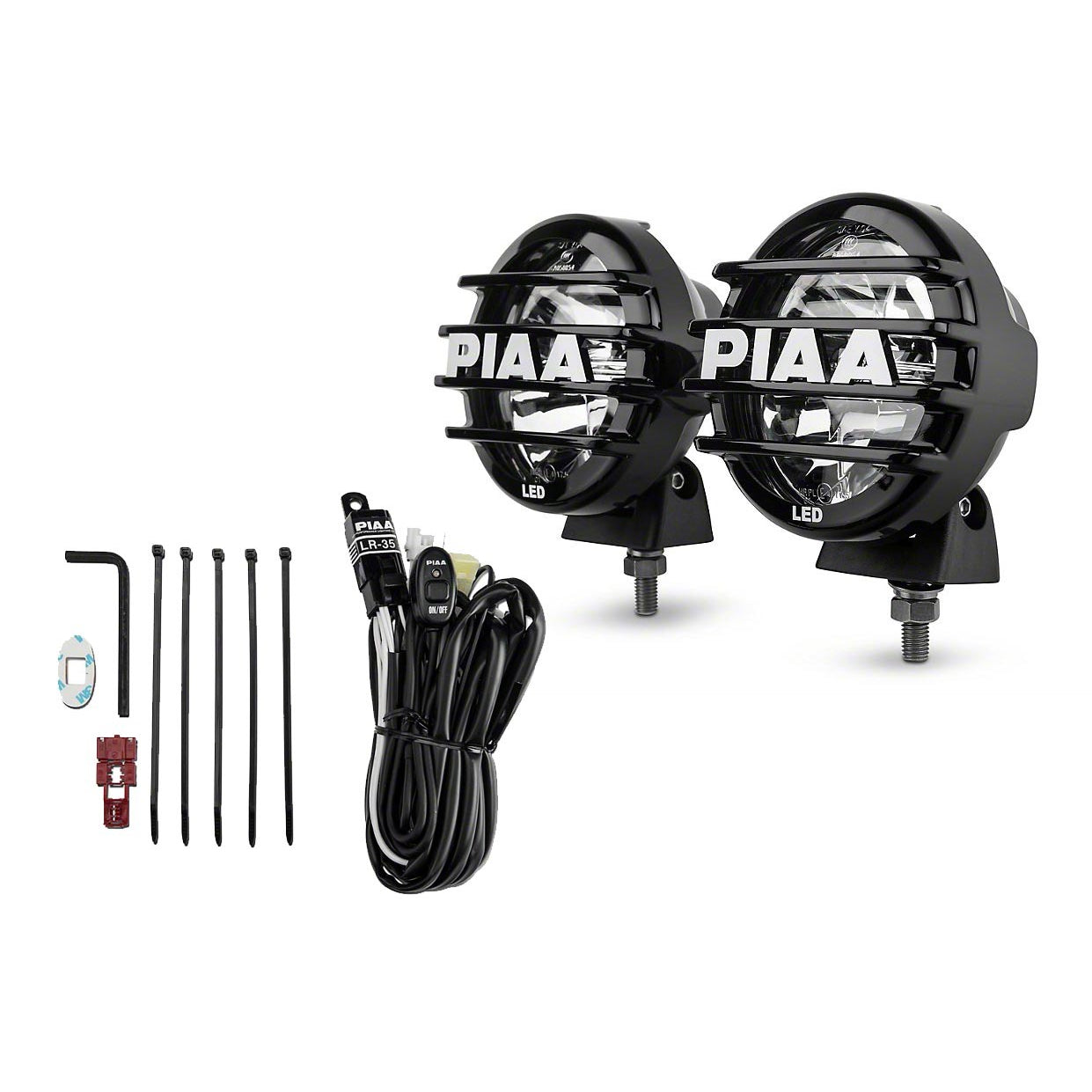 PIAA LP 550 Series  Driving Led Light Assembly 7 Watts 2 White LED 5" Diameter   Surface Mount