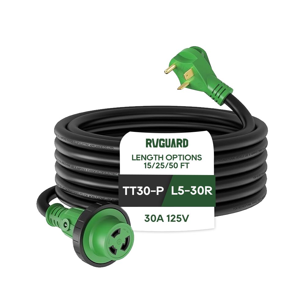 RVGUARD 30 Amp RV Extension Cord with Locking Connector