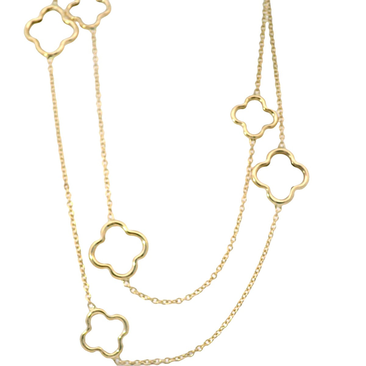 HEIER RESOURCES 14Kt Yellow Gold 34" Open Granada Link Necklace