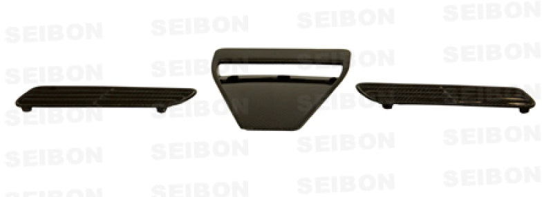 Seibon 08 09 Mitsubishi Evo X Carbon Fiber Hood Scoop   Only Fits OEM Hoods (Not Seibon Hoods)