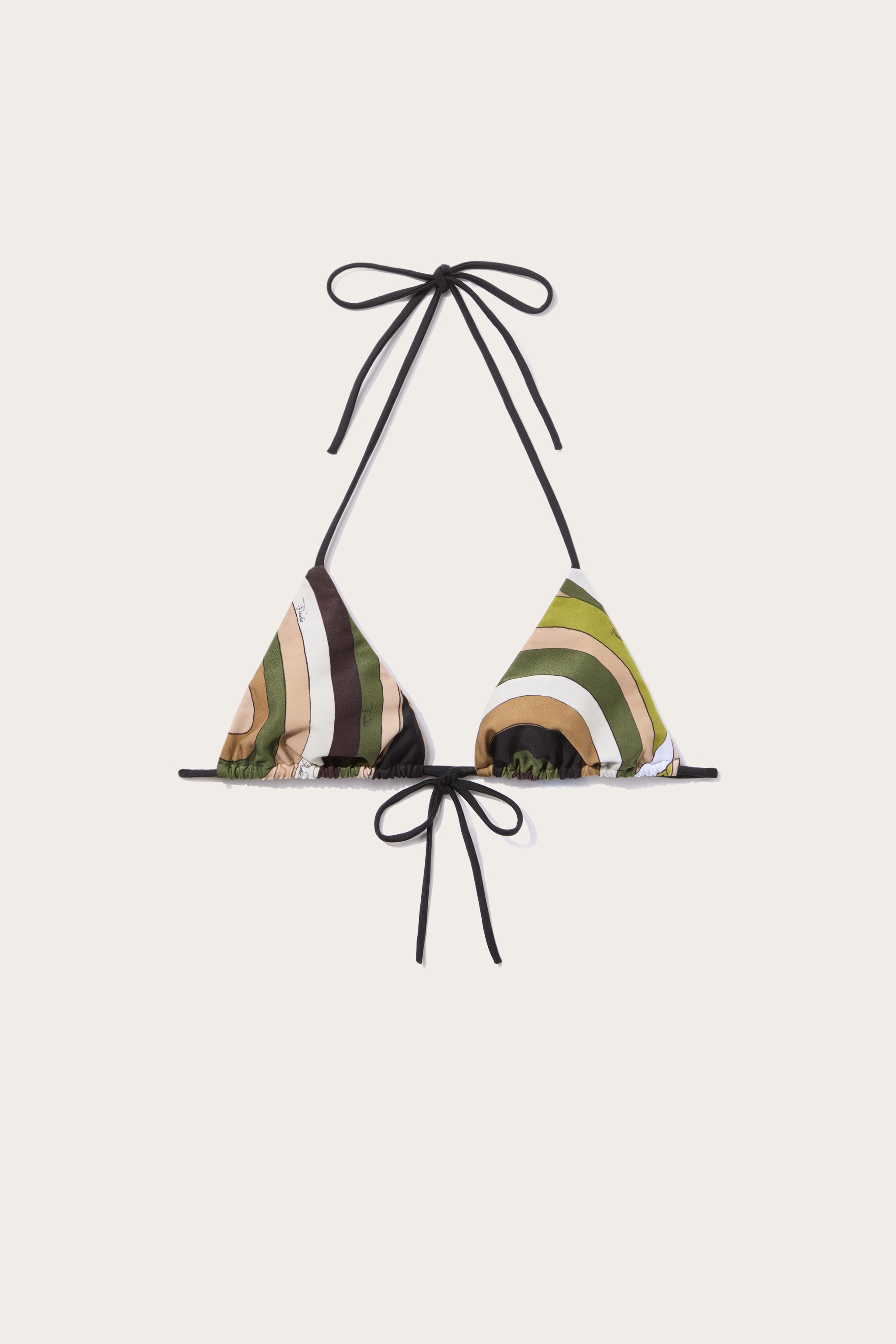 PUCCI Top Bikini a Triangolo in Stampa Iride
