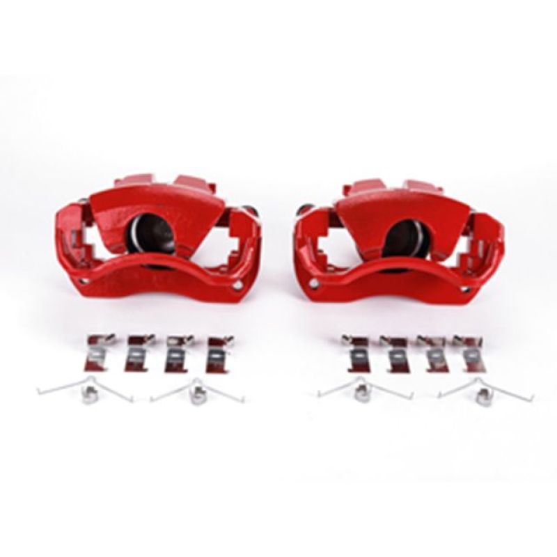 POWERSTOP Power Stop 13 17 Lexus ES300h Front Red Calipers w/Brackets   Pair
