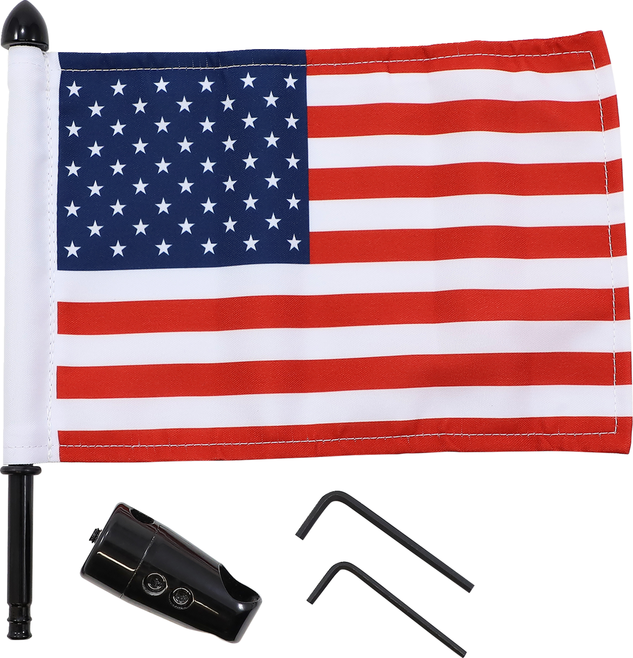 PRO PAD Flag Mount   Passenger Sissy Bar   9" Pole   6" X 9" Flag