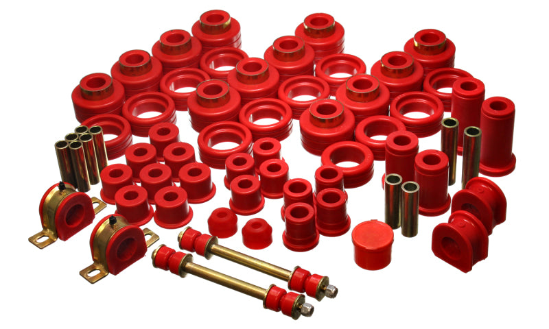 Energy Suspension 92 97 Chevy Suburban 4WD Red Hyper flex Master Bushing Set