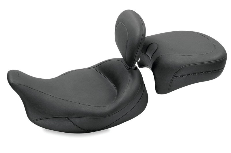 MUSTANG MOTORCYCLE Mustang 08 21 Harley Electra Glide Std,Rd Glide,Rd King,Str Glide Touring Solo Seat   Black