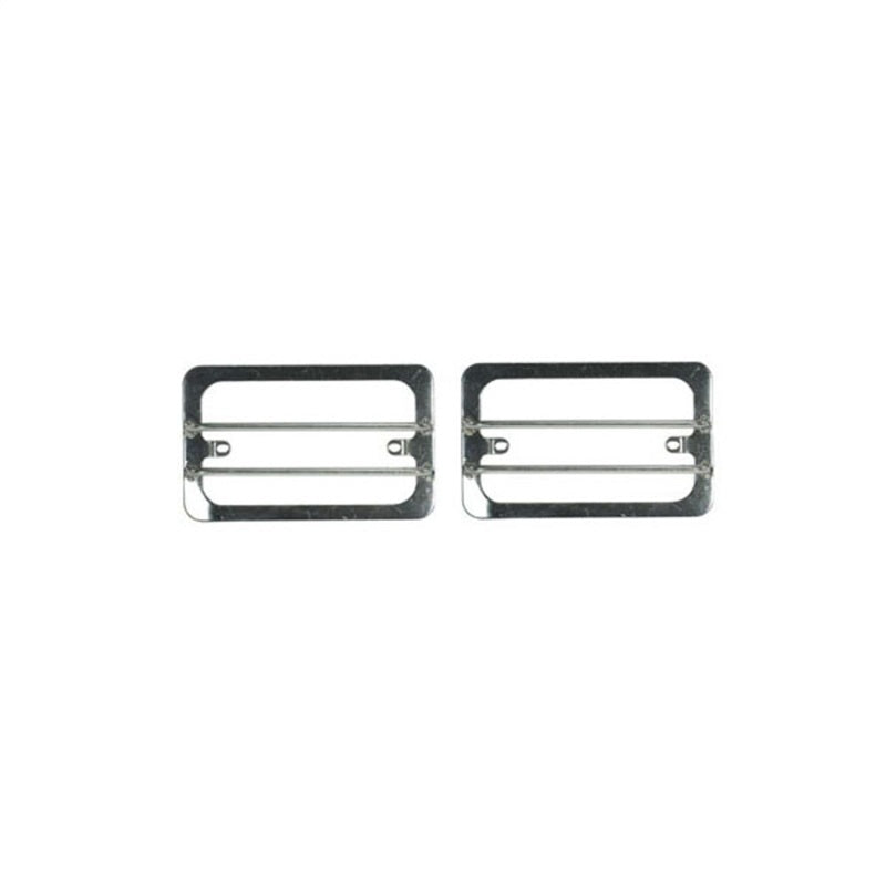 Rugged Ridge 97 06 Jeep Wrangler TJ Stainless Steel Side Marker / Turn Signal Euro Guard Set