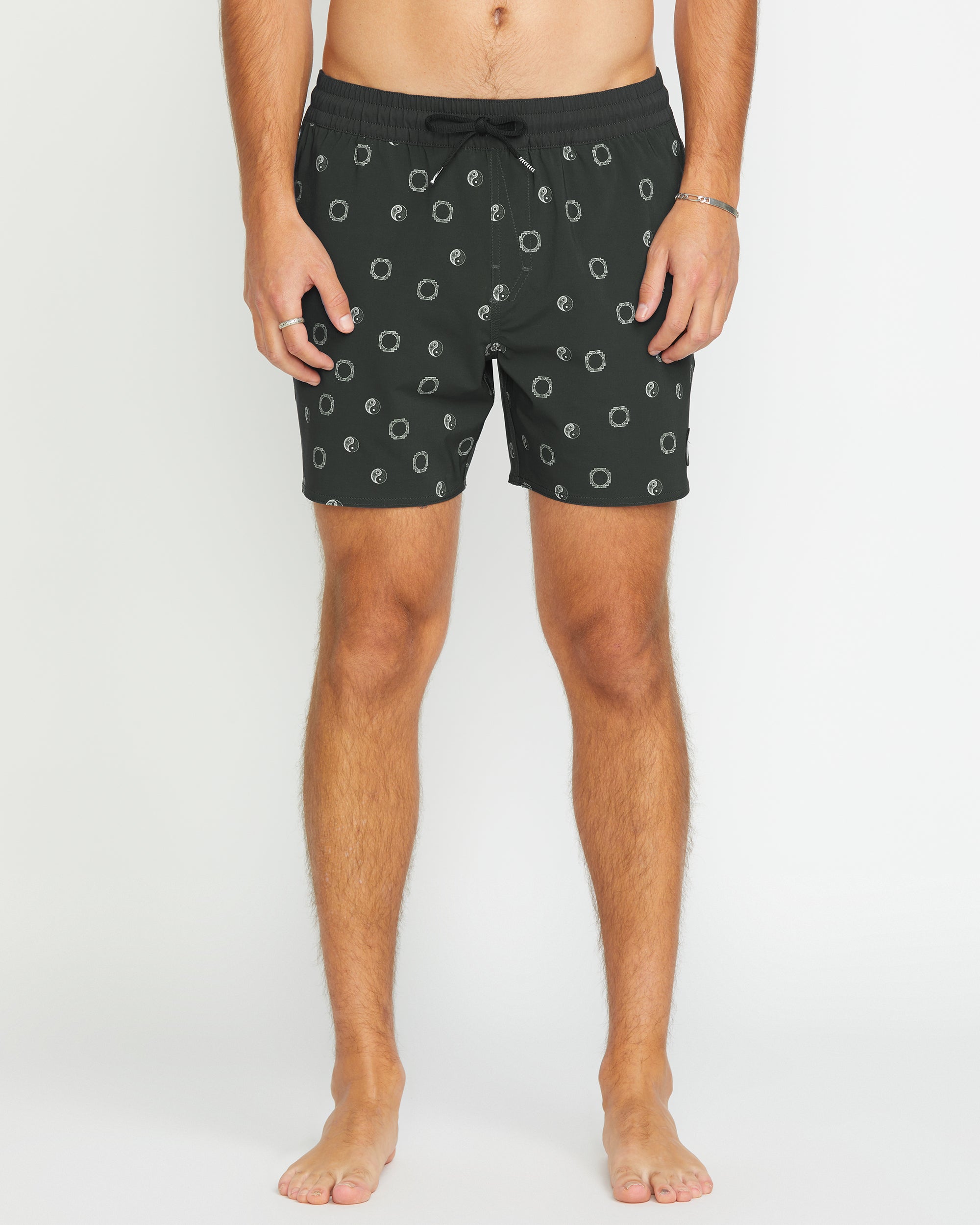 VOLCOM EUROPE Lido Print Trunk 16" Boardshort   STEALTH