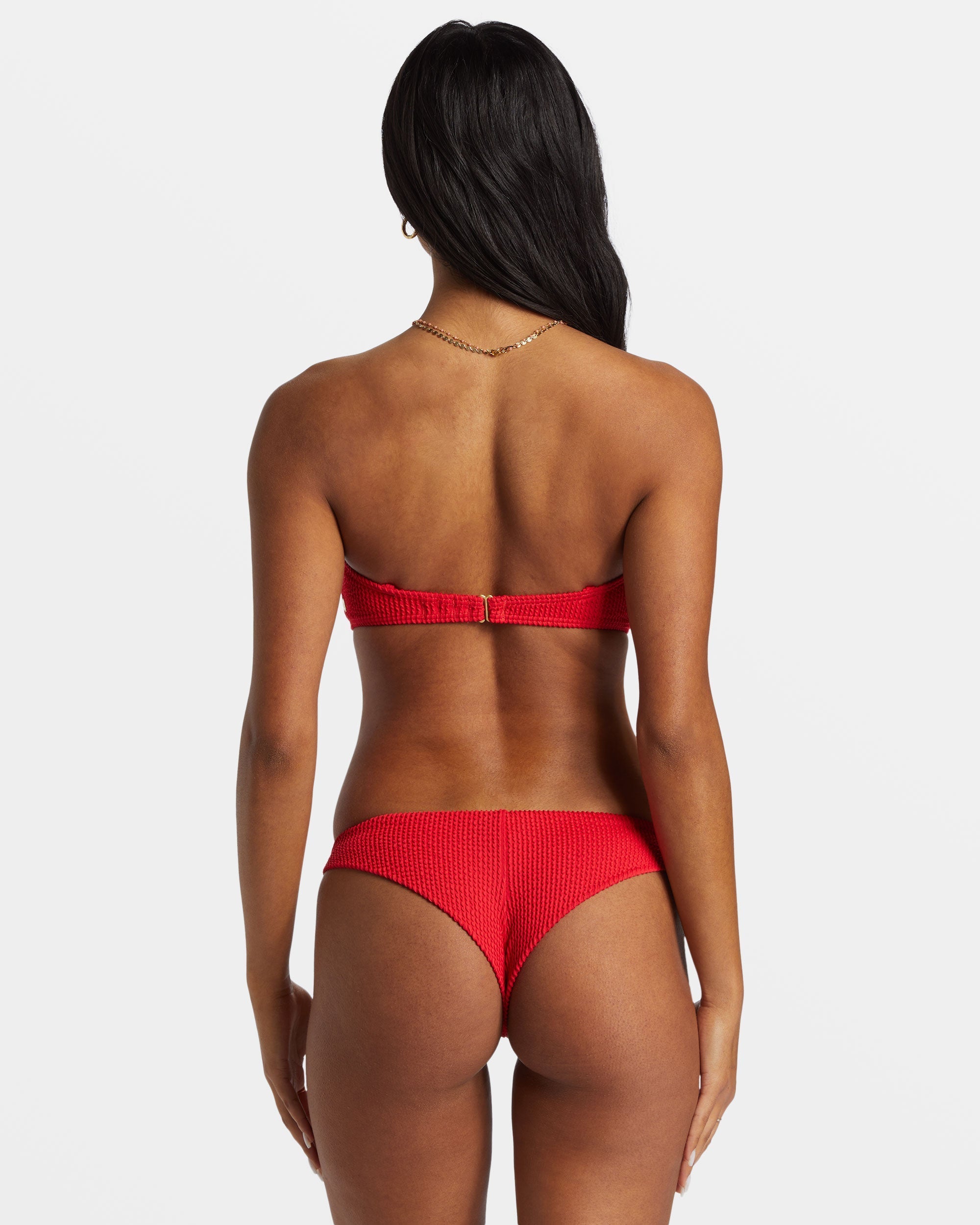 O5 BILLABONG Summer High Tanga Bikini Bottoms   Fiesta Red
