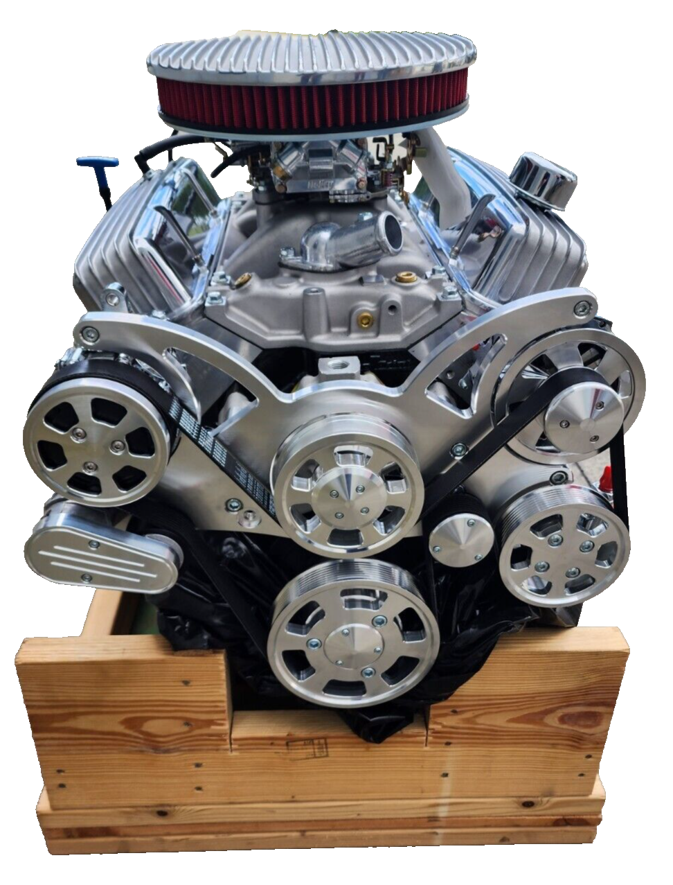 BluePrint Engines Chev 400 Stroker Crate Engine 508HP Serpentine Kit BP4002CTCKV