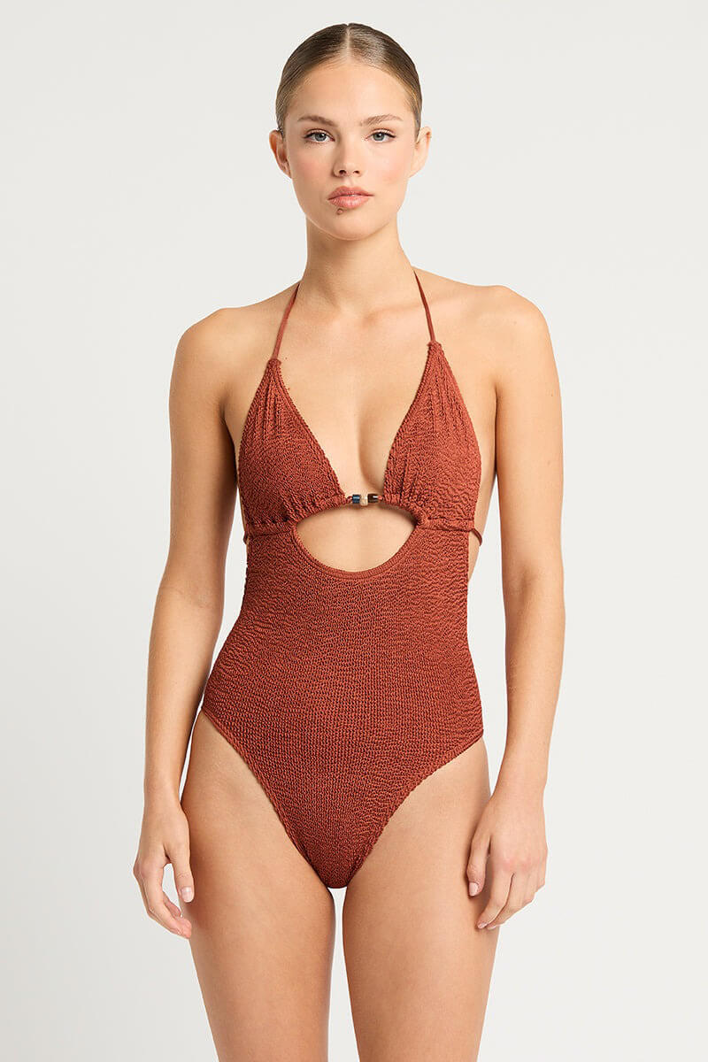 BOND EYE Beaded Fowler One Piece