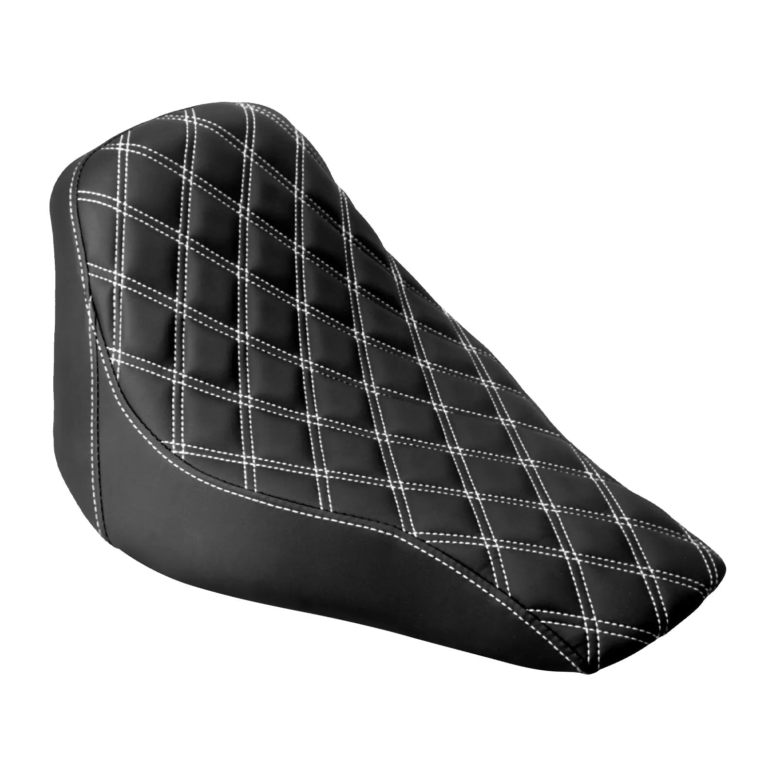 MACTIONS White Diamond Solo Seat For Harley Softail Rocker C FXCWC ‘08 ’17 Breakout FXSB ‘13
