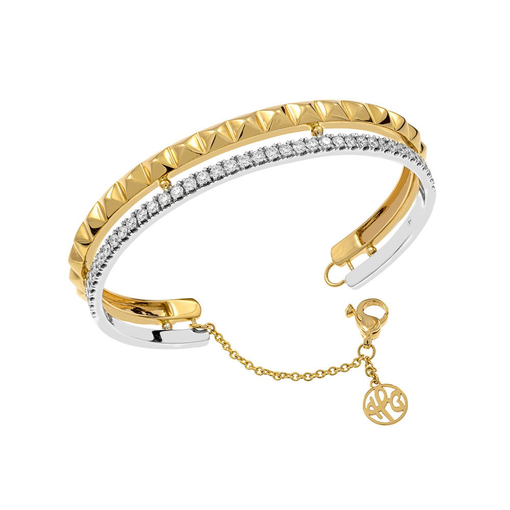 Hulchi Belluni Cubini Diamond Cuff Bracelet