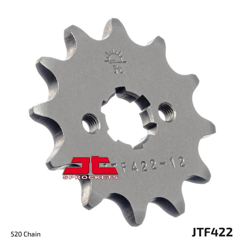 JT Sprockets Front Steel Countershaft Sprocket 12 Tooth 12T 520 Chain For Kawasaki KX125 H1 H2 1990 1991 JTF422.12