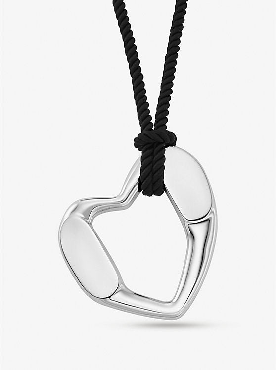 Michael Kors Precious Metal Plated Brass Heart Necklace