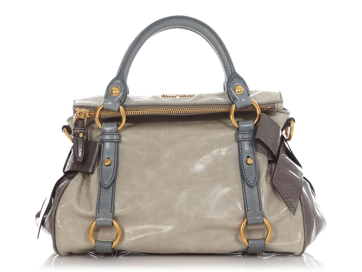 Miu Miu Mini Tri Color Vitello Bow Bag