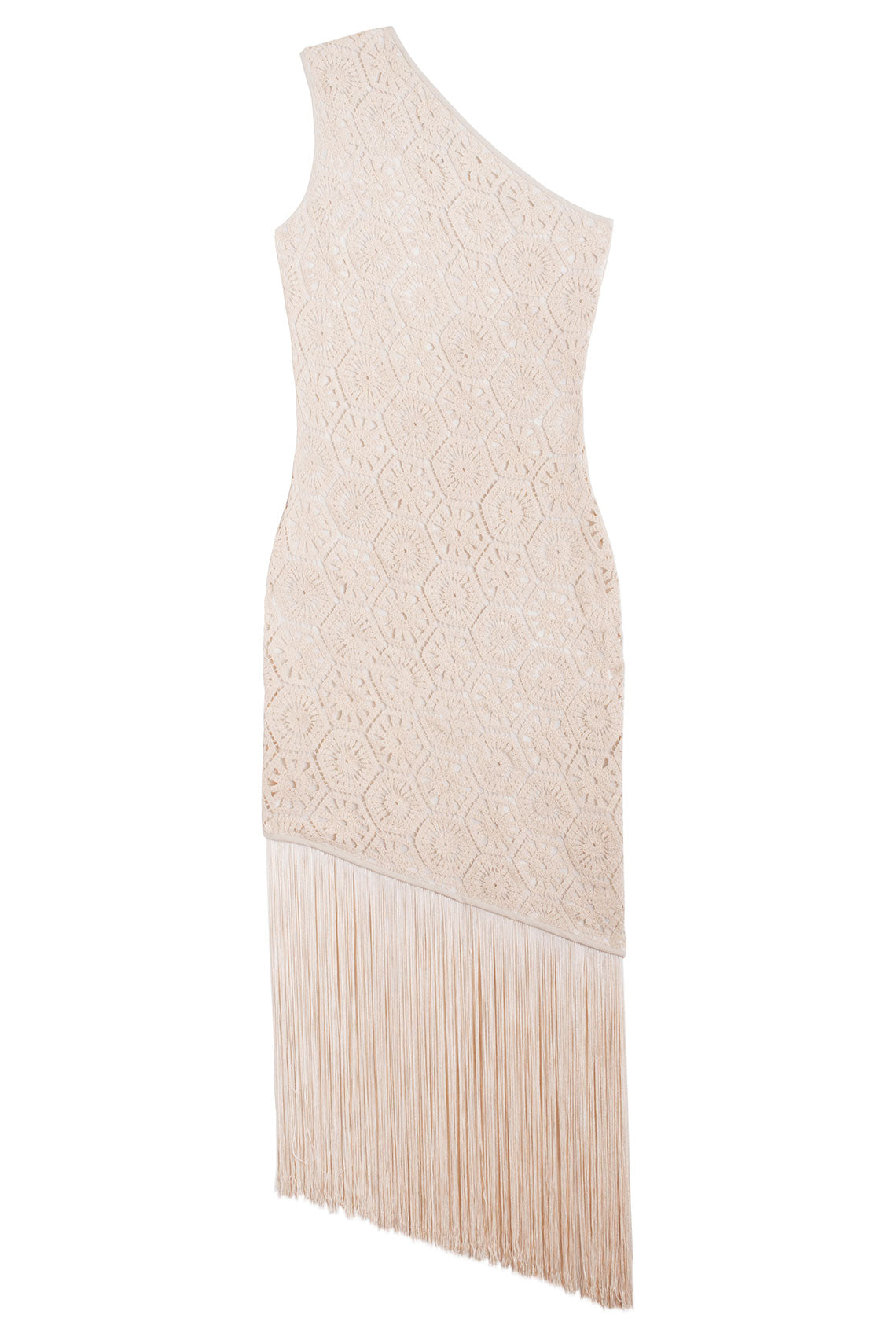 NOMIA Hex Crochet Fringe Dress