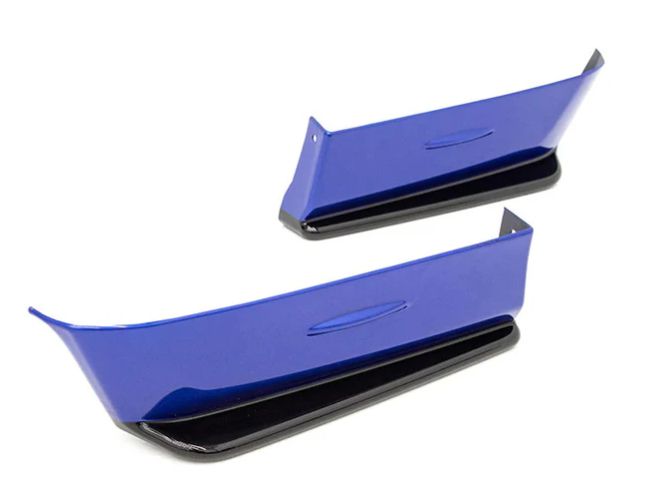 OLM Paint Matched Gloss Black Rear Bumper Lip Galaxy Blue Pearl WRX / STI 2015 2021   A.70191.1 E8H