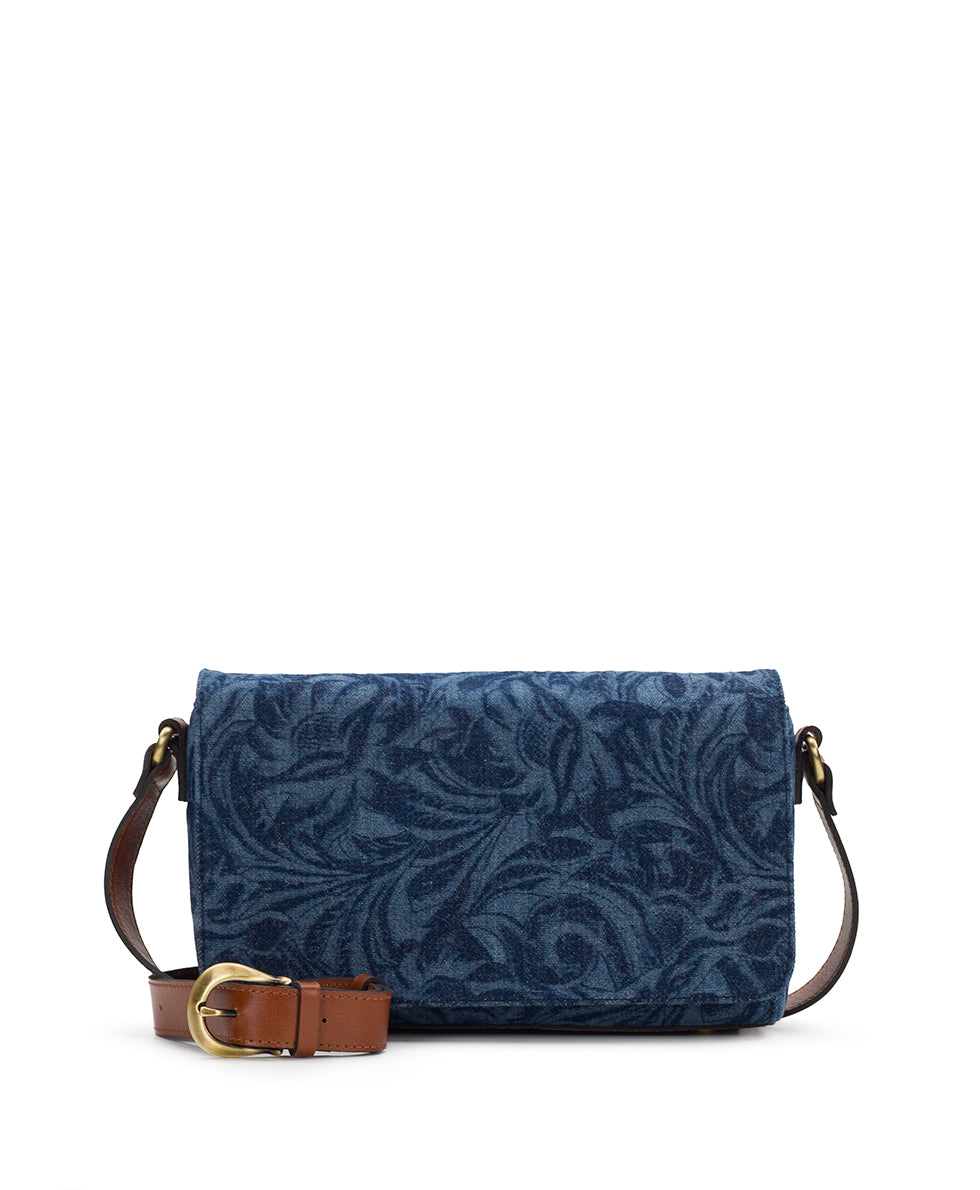 PATRICIA NASH Ulana Crossbody    Cavo Tooled Denim