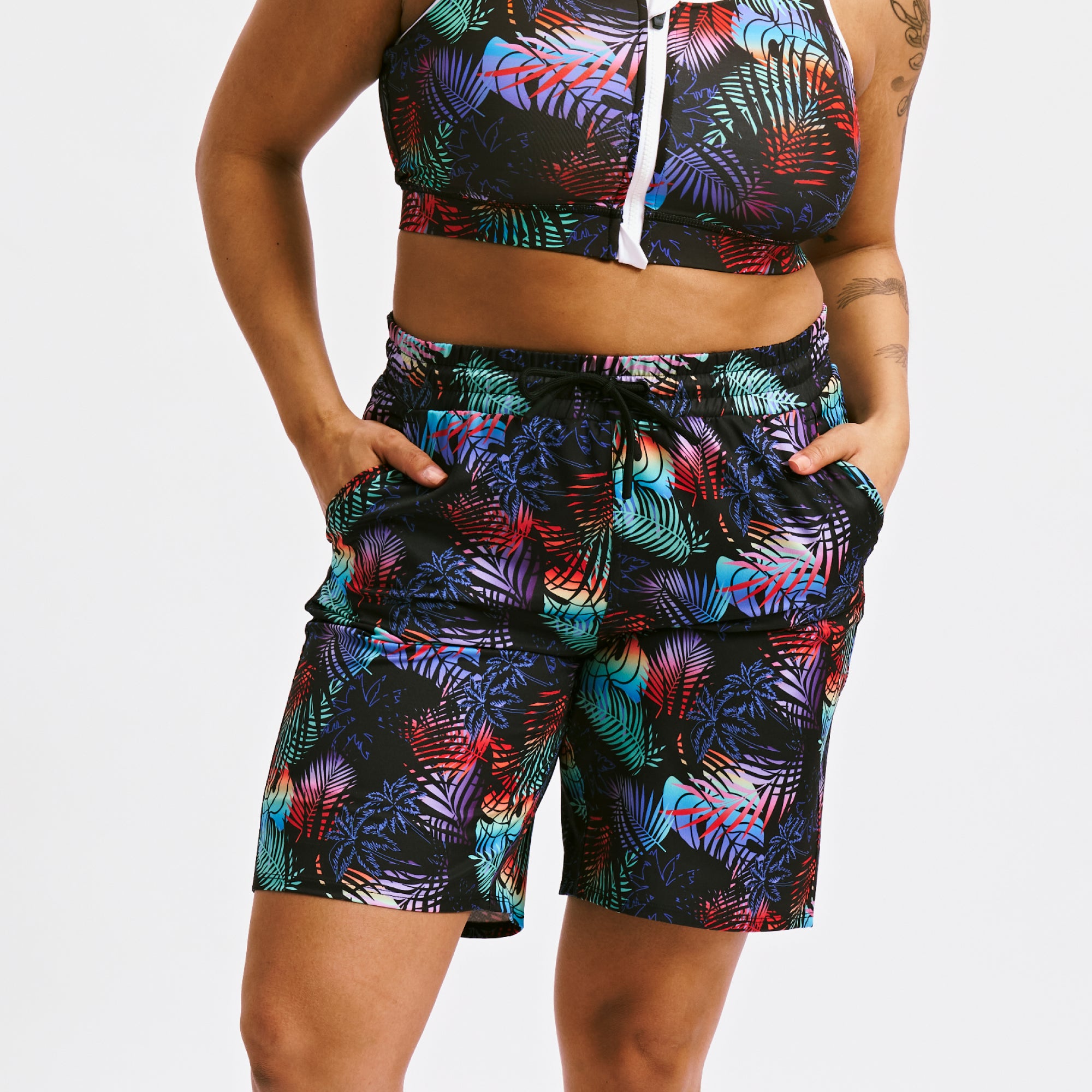 TOMBOYX Swim 9" Lined Board Shorts   Palm Dreams