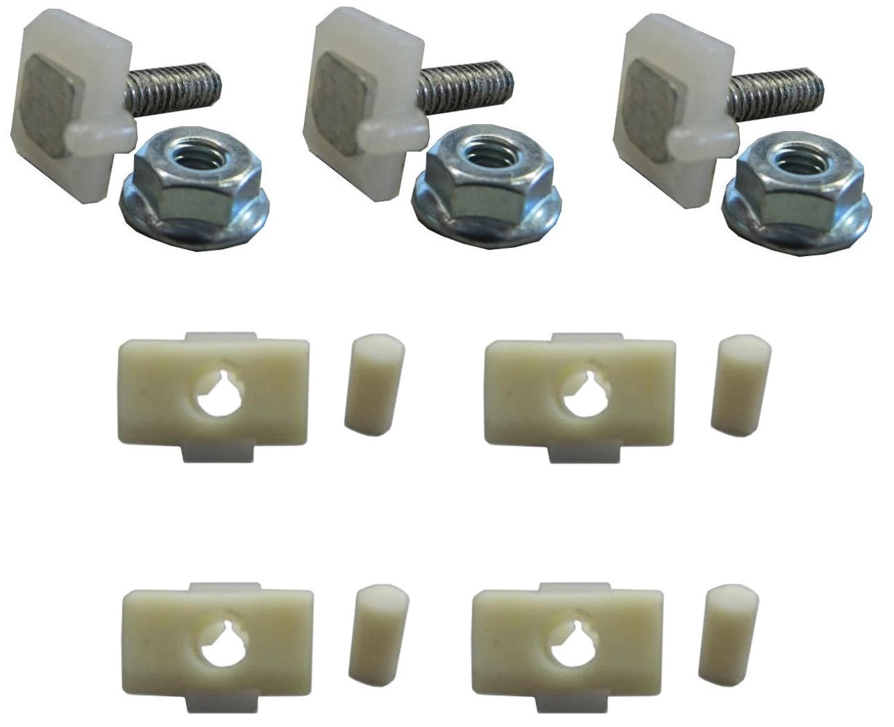 TOMS OFFROAD Plastic Grille Chrome Snap In and Threaded Clip Kit