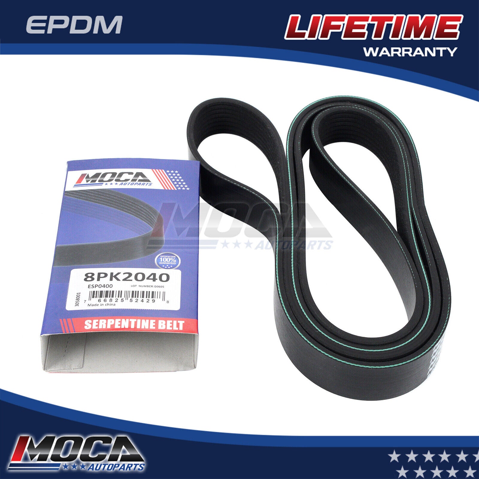 MOCAAUTOPARTS MOCA 8PK2040 EPDM Serpentine Belt Fits 2007 2008 Mercedes Benz GL320 ML320 R320 3.0L DOHC