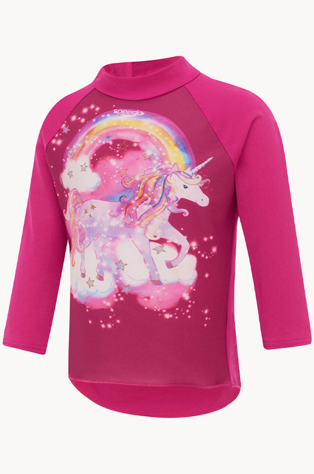 SPEEDO Toddler Girls Unicorn Digital Printed Suntop
