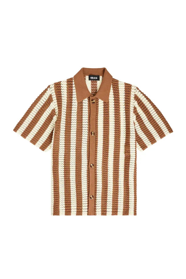 SEROYA MAXIMUS CROCHET BUTTON DOWN