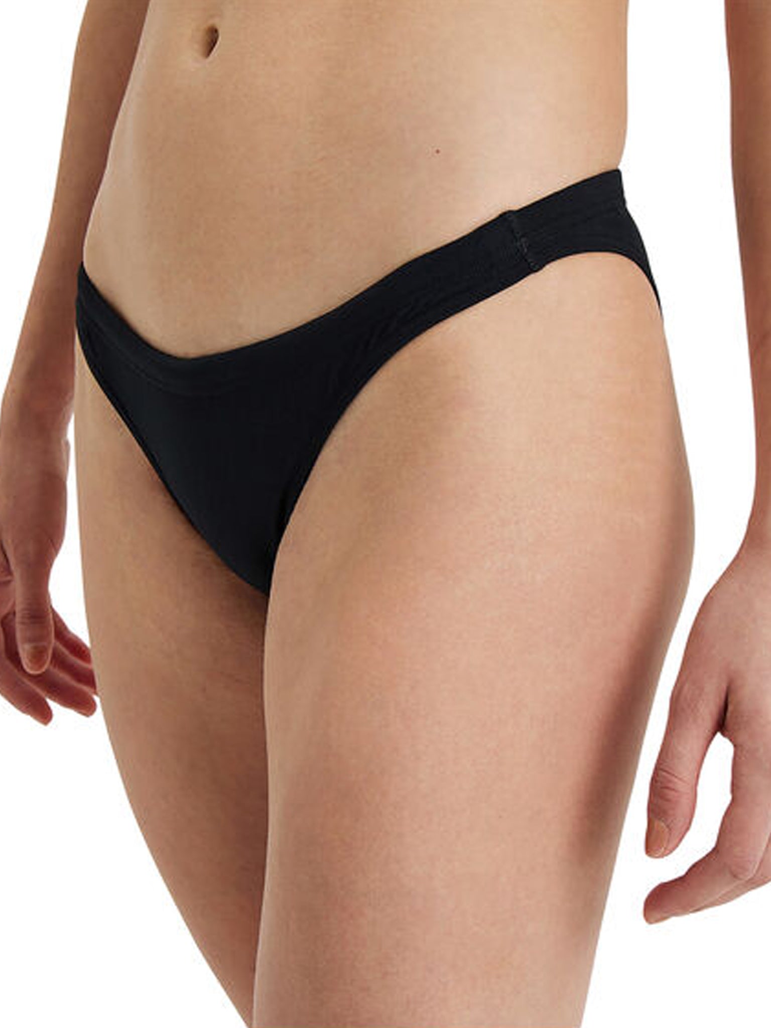 ARENA Bas de maillot de bain Performance Solid Team pour femmes   Noir Blanc