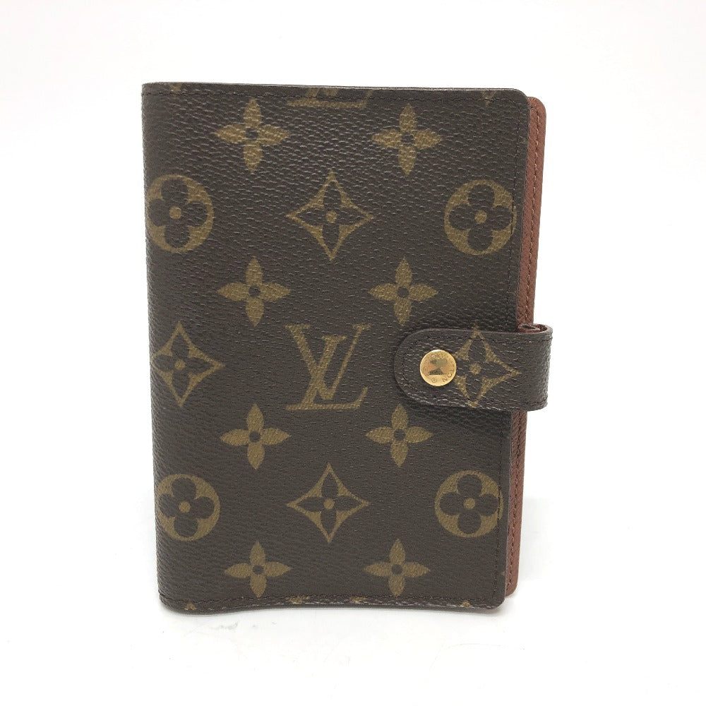 LOUIS VUITTON Notebook cover R20005 Monogram canvas Brown Monogram Agenda PM Women Used Authentic