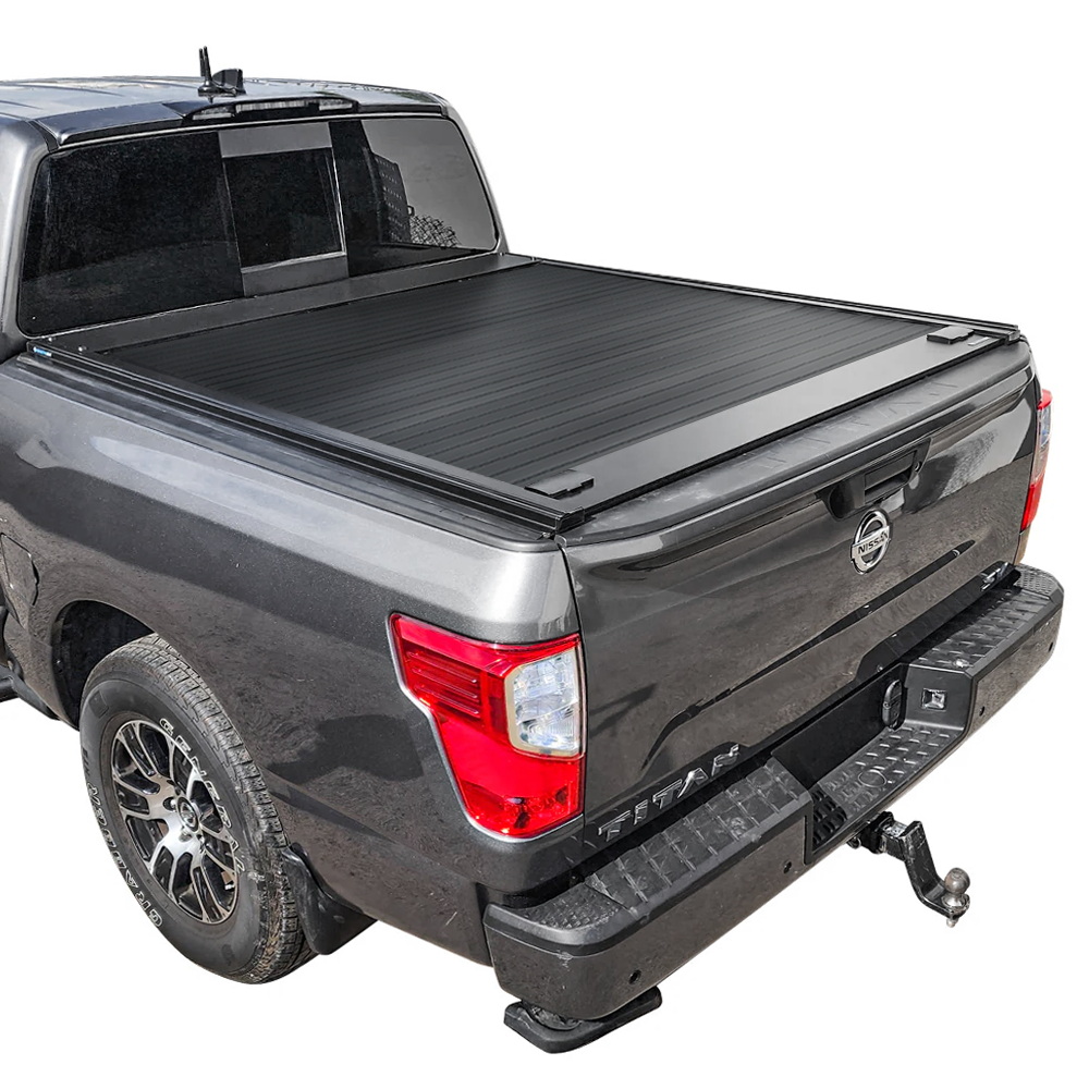 SYNETICUSA Nissan Titan (5.6ft Bed) MB Retractable Hard Tonneau Cover