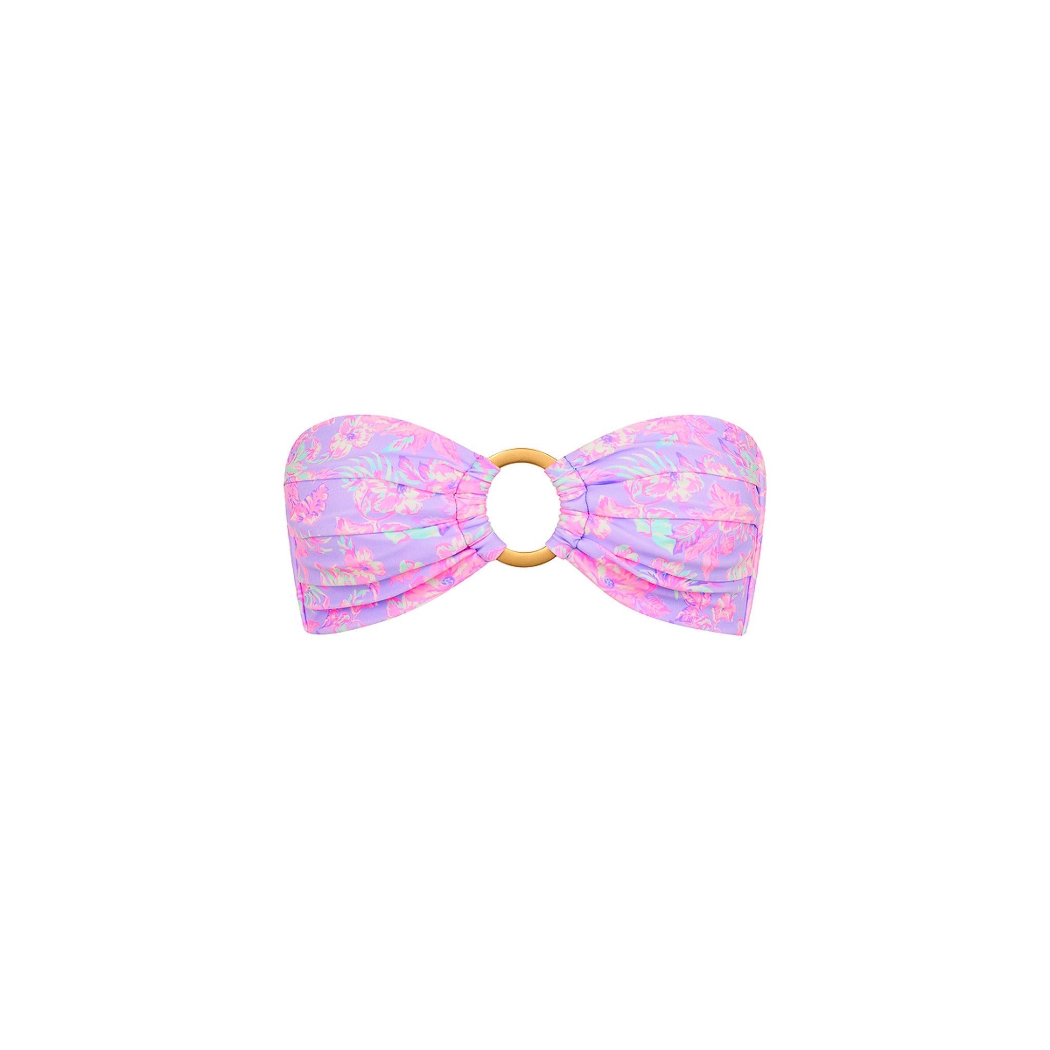 KULANI KINIS Strapless Bandeau Bikini Top   Lilac Love