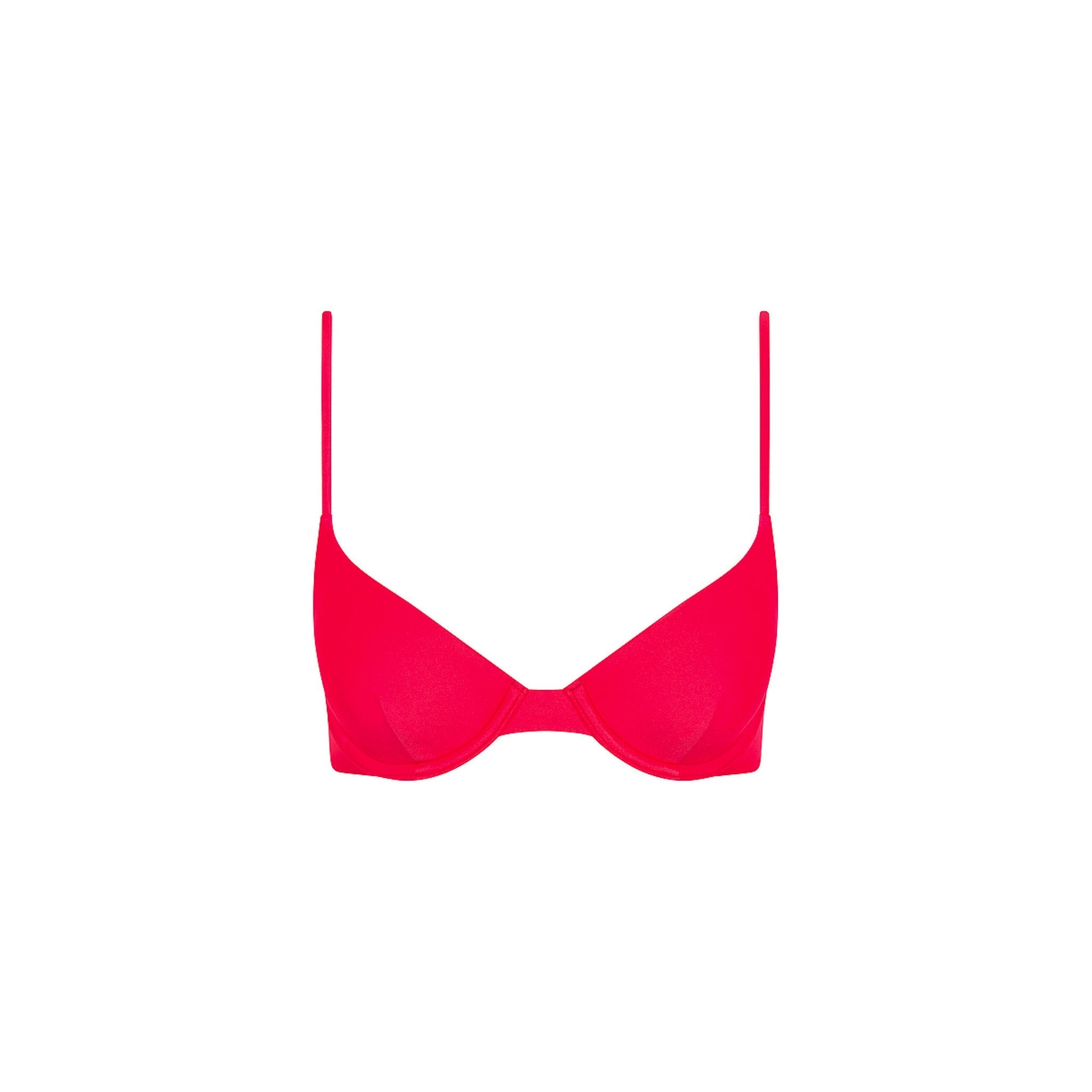 KULANI KINIS TOP195: Slim Underwire Bra Bikini Top   Cherry Crush