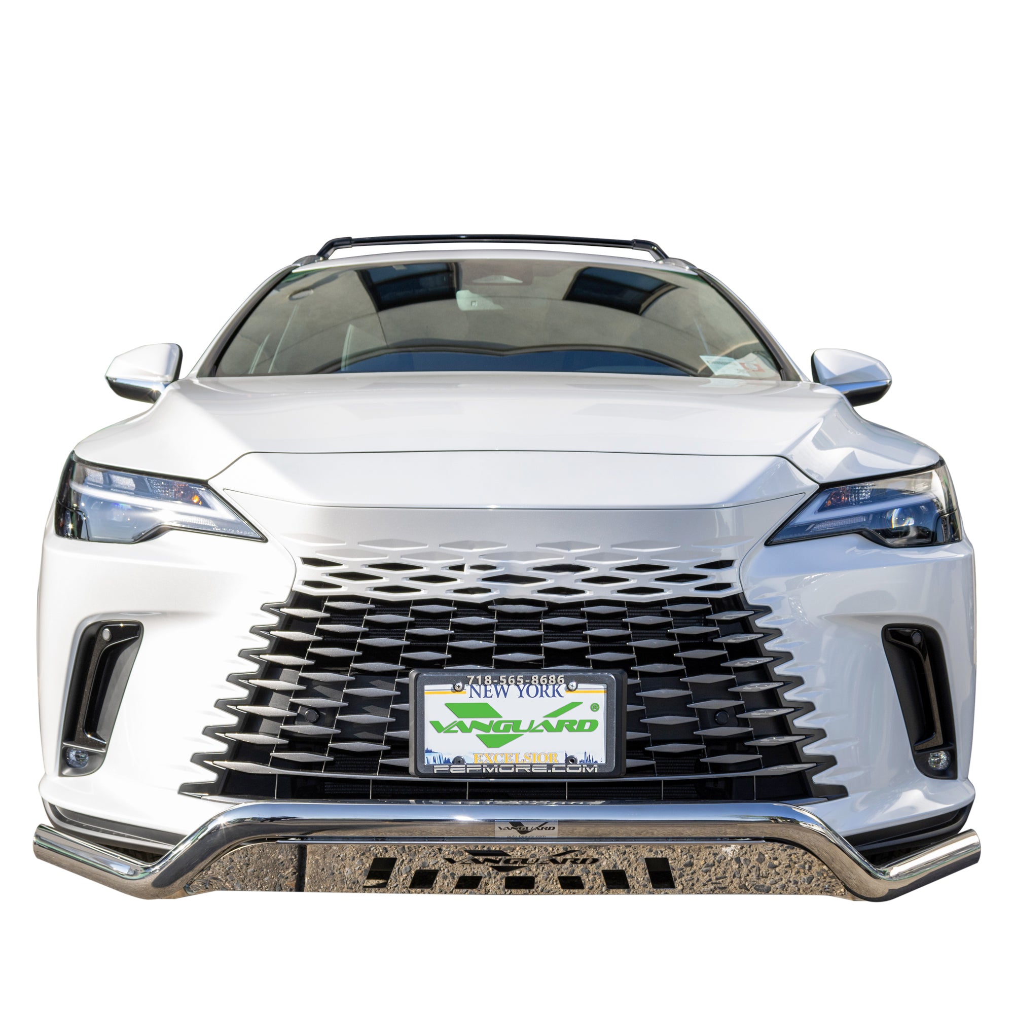 VANGUARD OFF ROAD Vanguard Stainless Steel Front Guards Front Runners Bumper Guard for 2023 2025 lexus rx350 nan