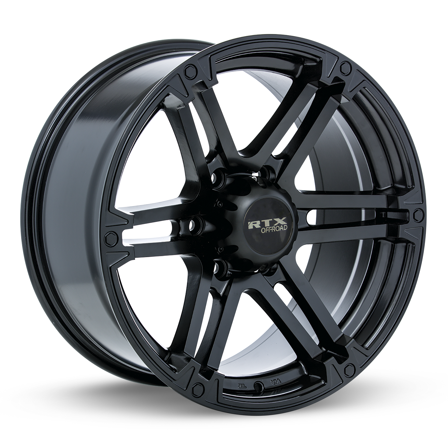 RTXWHEELS 17x8 Alloy Wheel   RTX Slate 081319 Satin Black , with 5x127 Bolt Pattern , 20.0 Offset , 71.5 HubBore