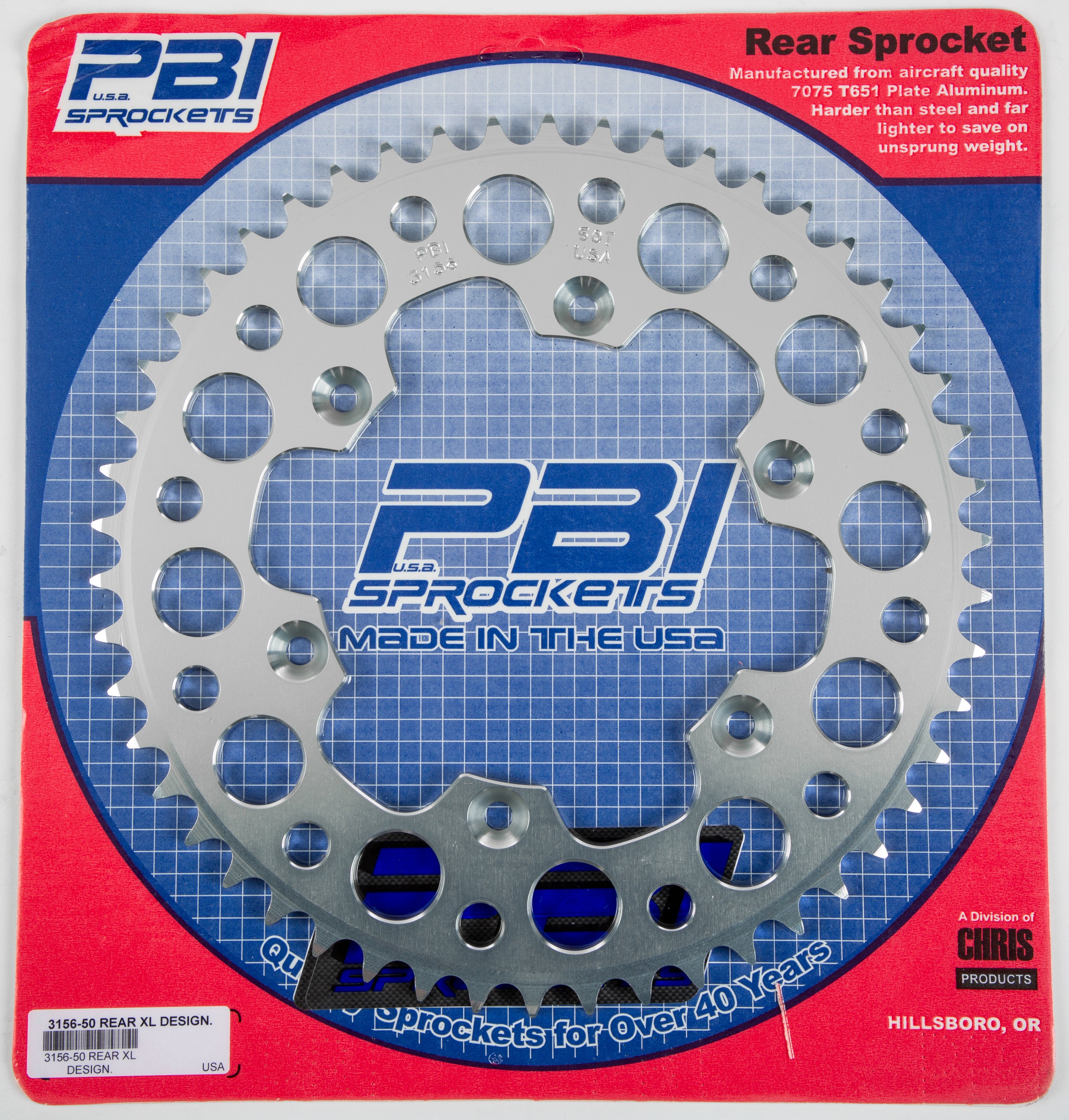 PBI Rear Sprocket Aluminum 50t 520 Hon/Yam