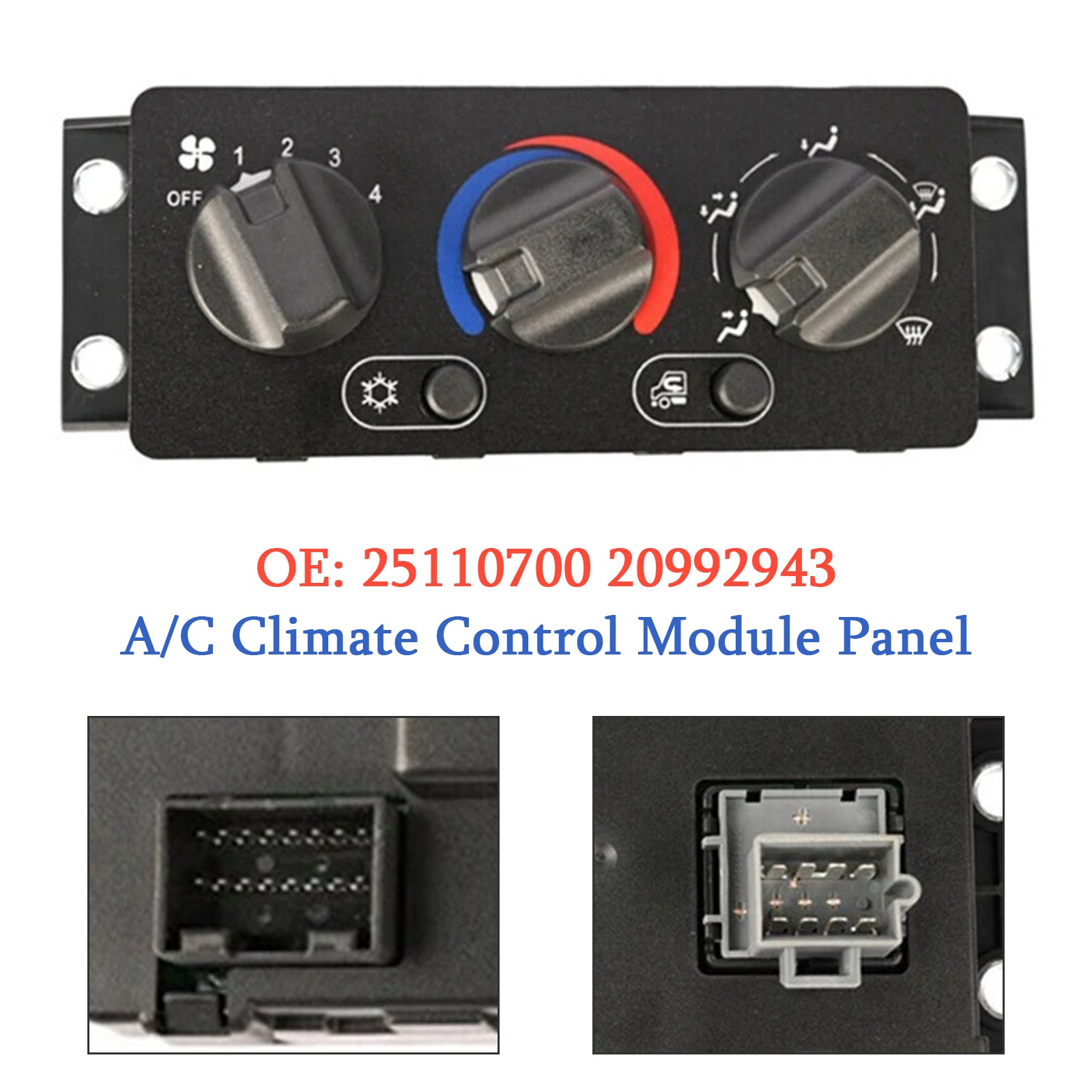 VIPIH A/C Climate Control Module Panel 25110700 20992943 for Mack Truck