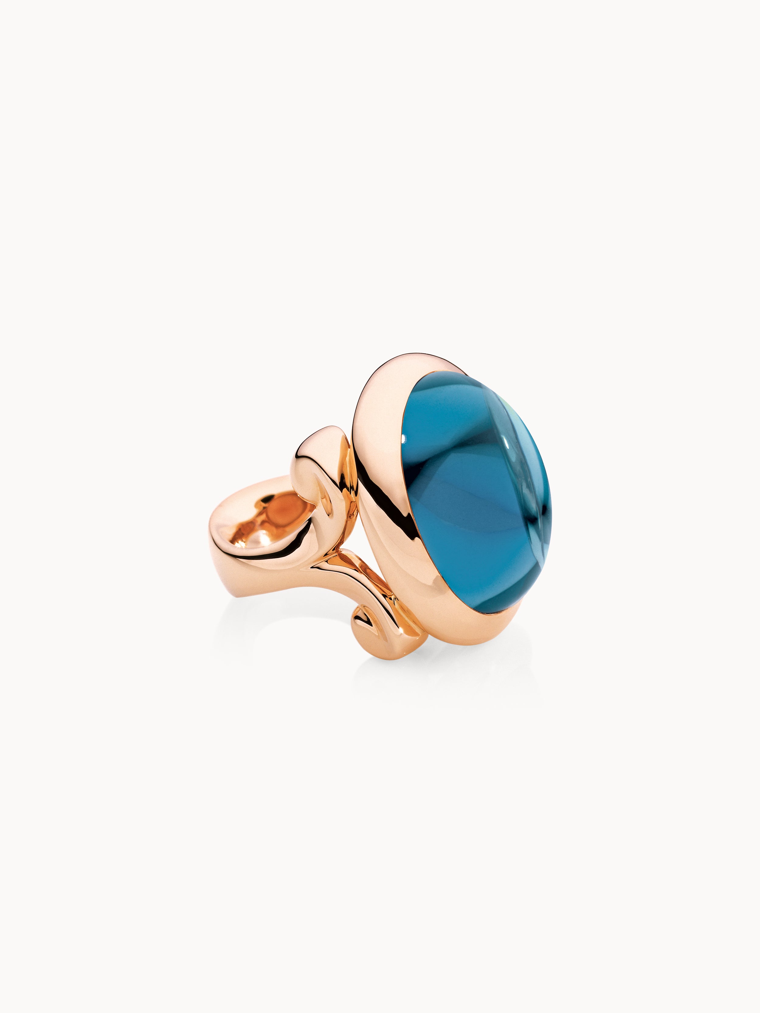 TAMARA COMOLLI Ring HIPPIE GLAM small London Topaz London Topas