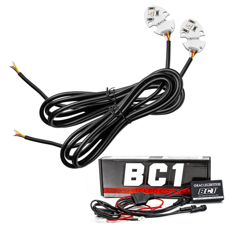 ORACLE LIGHTING Oracle 17 21 Tesla Model 3 Headlight DRL Upgrade Kit   ColorSHIFT w/ BC1 Controller