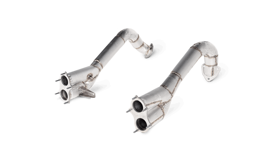 AKRAPOVIC L PO/T/13 Link pipe set (Titanium) PORSCHE Cayman GT4 (718)