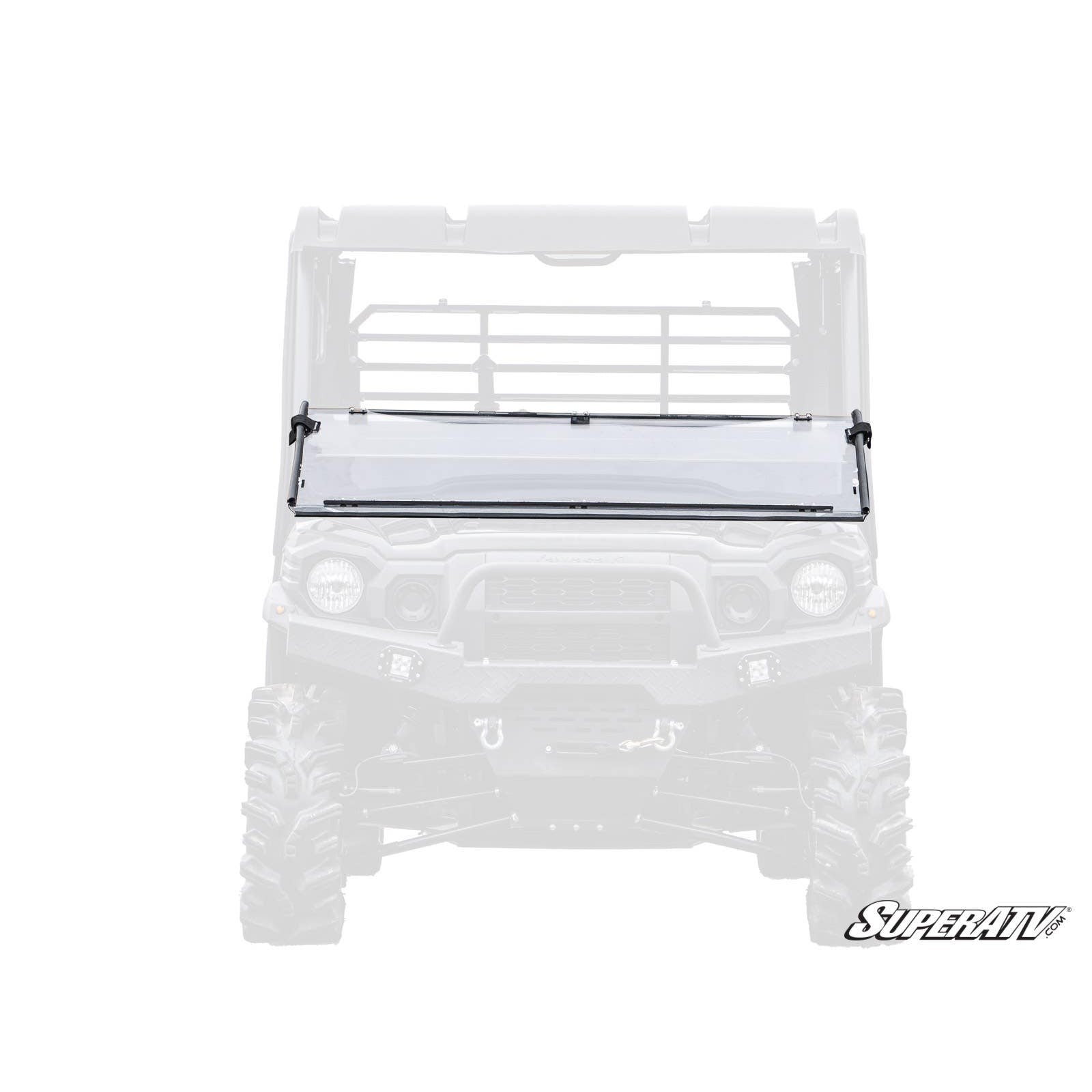 SuperATV Kawasaki Mule Pro Scratch Resistant Flip Down Windshield FDWS K MULE FXT 70