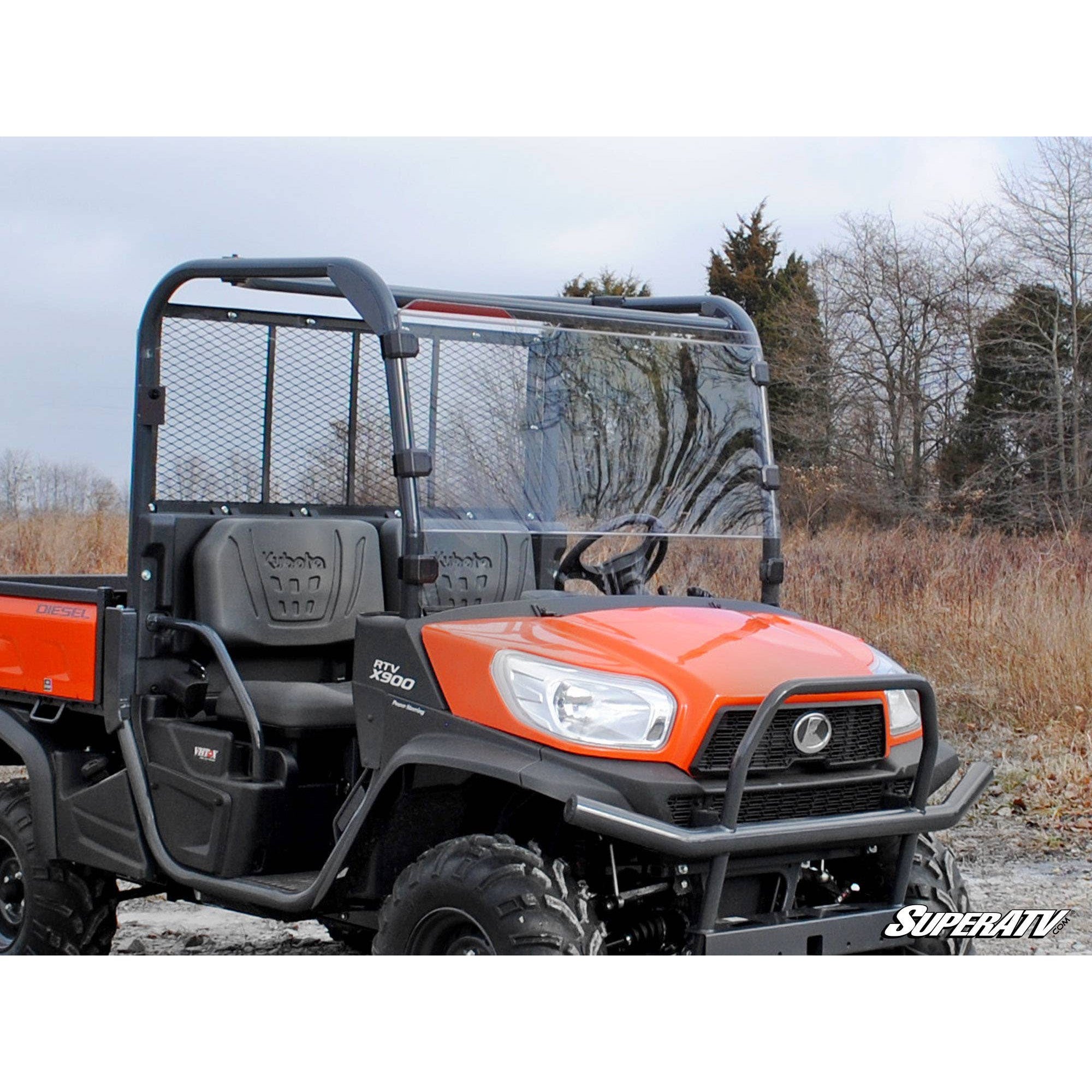 SuperATV Kubota RTV Scratch Resistant Full Windshield WS KU RTV X 70
