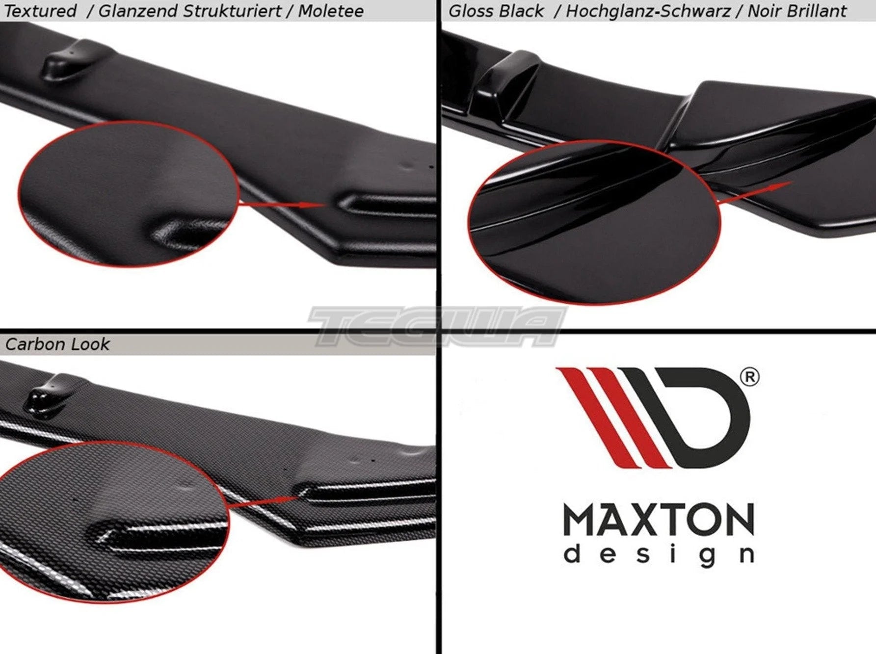 Maxton Design Rear Side Splitters V.2 BMW 3 Series G20 G21 M sport 01 22