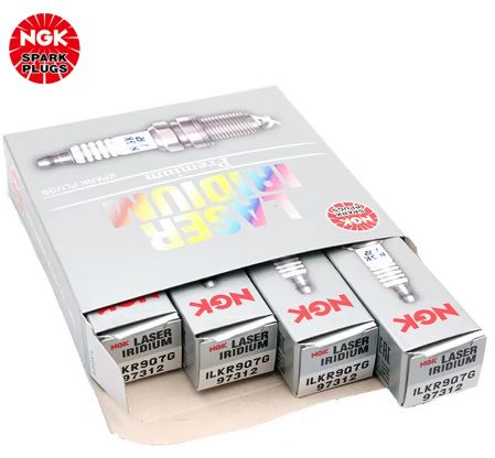 NGK Laser Iridium Spark Plug Box of 4 (ILKR9Q7G) Fits Hyundai N Vehicles