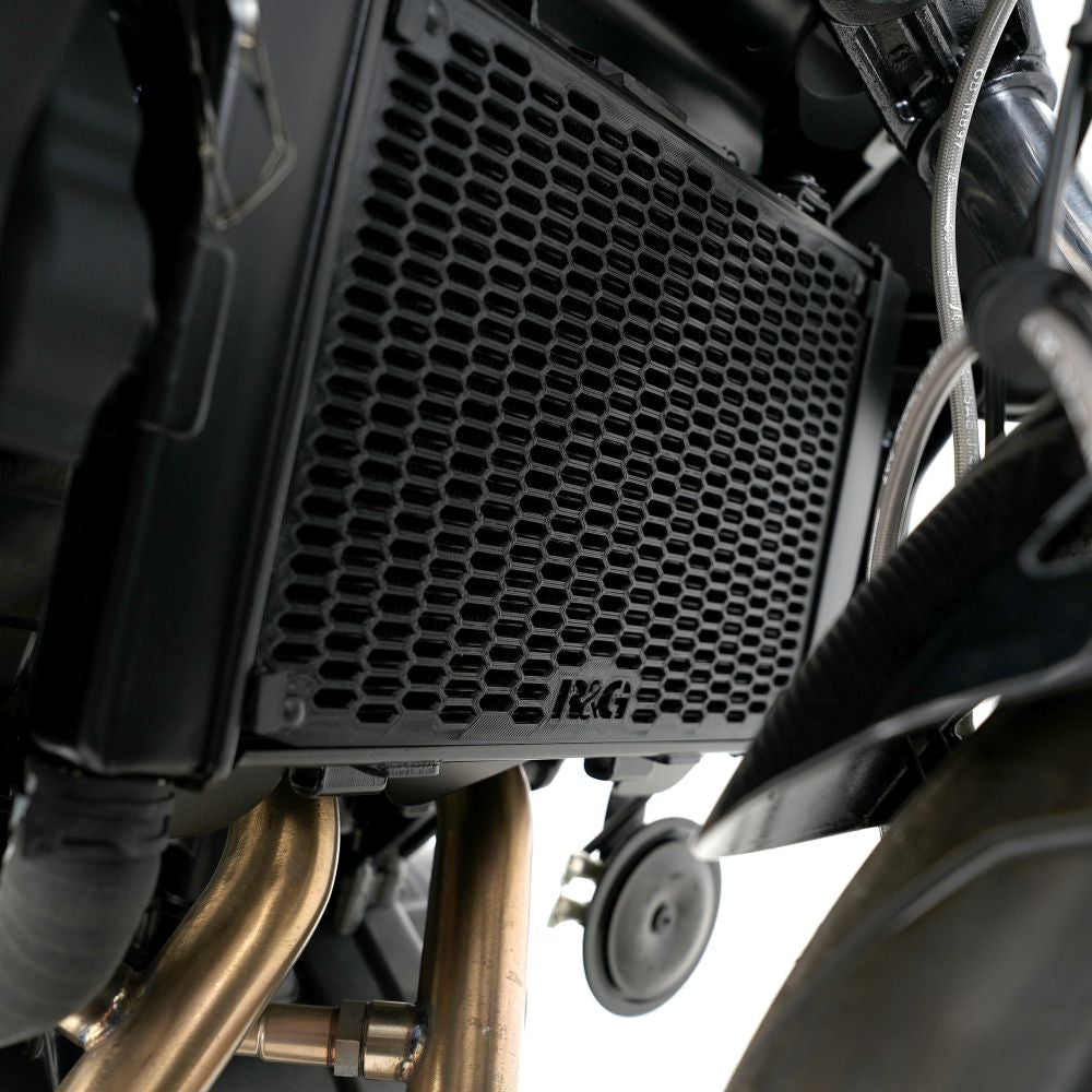 R&G Racing Matt Black PRO Radiator Guard For 2022 2023 CF Moto 650NK