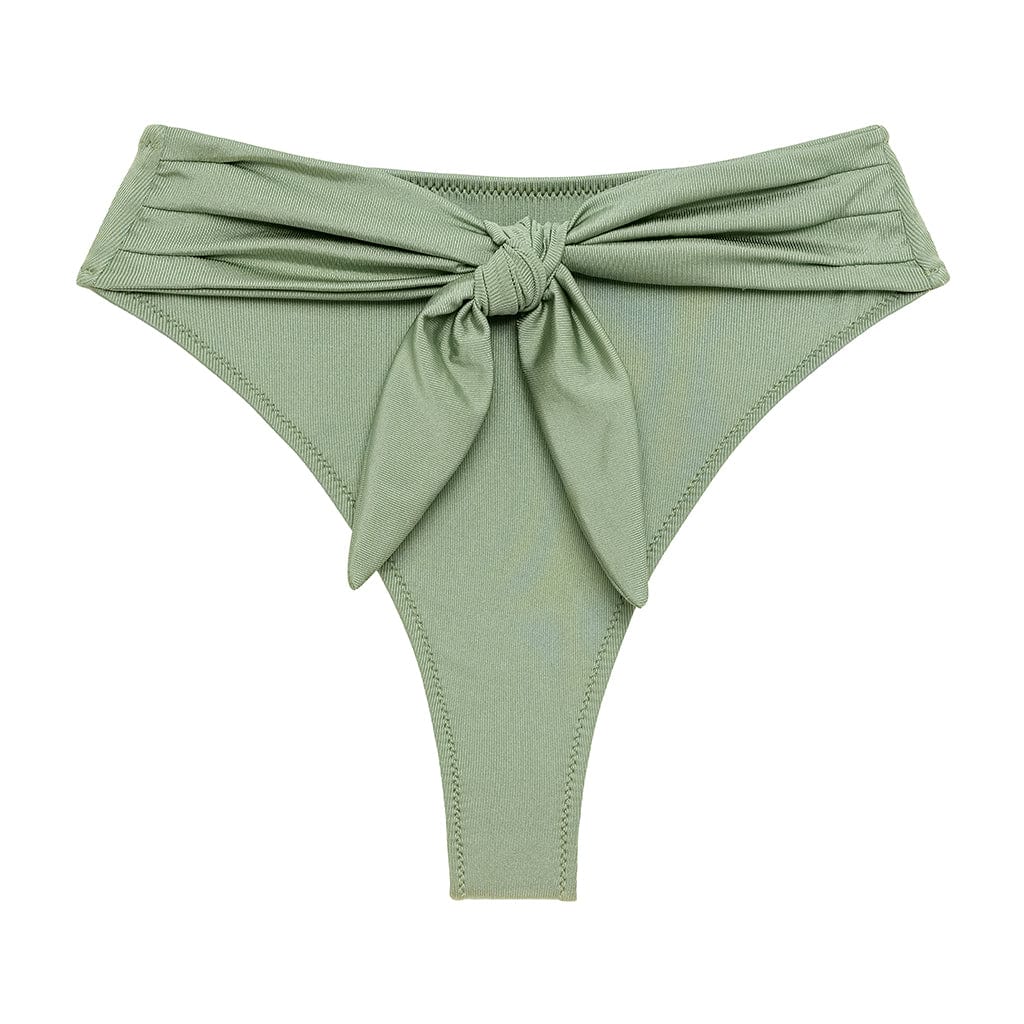 MONTCE Sage Green Rib Paula Tie Up Bikini Bottom