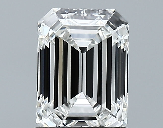 47JEWELRY Lab Grown 1.36 Carat Emerald Cut Diamond color F Clarity VVS1 With GIA Certificate