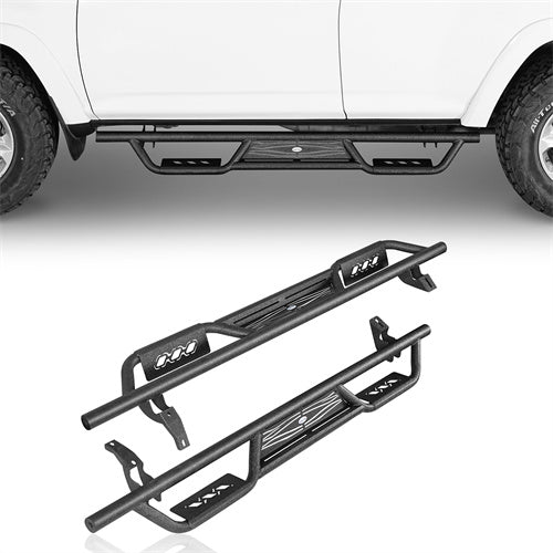 Tubular Side Steps For 2010 2024 Toyota 4Runner (Excluding Limited, Nightshade, TRD Sport & 10 13 SR5)   Hooke Road